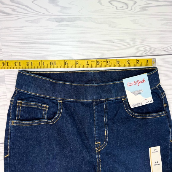 Girls' Mid-Rise Pull-On Jeggings - Cat & Jack - Picture 5 of 9